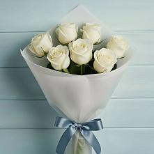 Букет 7 Белых роз Эдлесс Лав #REPLACE_PRED# Талицы Пушкинского района