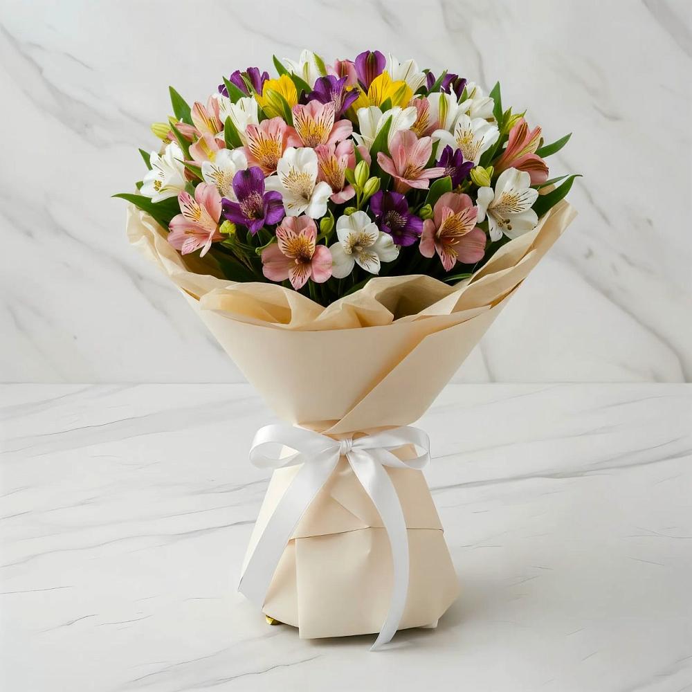 Букет цветов из: Альстромерии в Талицы Пушкинского района