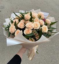 Букет Кремовые розы Латте в Талицы Пушкинского района