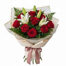 Букет цветов из:  Лилии и Розы #REPLACE_PRED# Талицы Пушкинского района