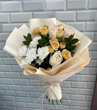 Букет цветов из:  Розы и Хризантемы в Талицы Пушкинского района