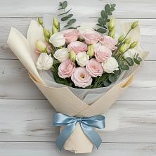 Букет цветов из:  Лизиантусы в Талицы Пушкинского района