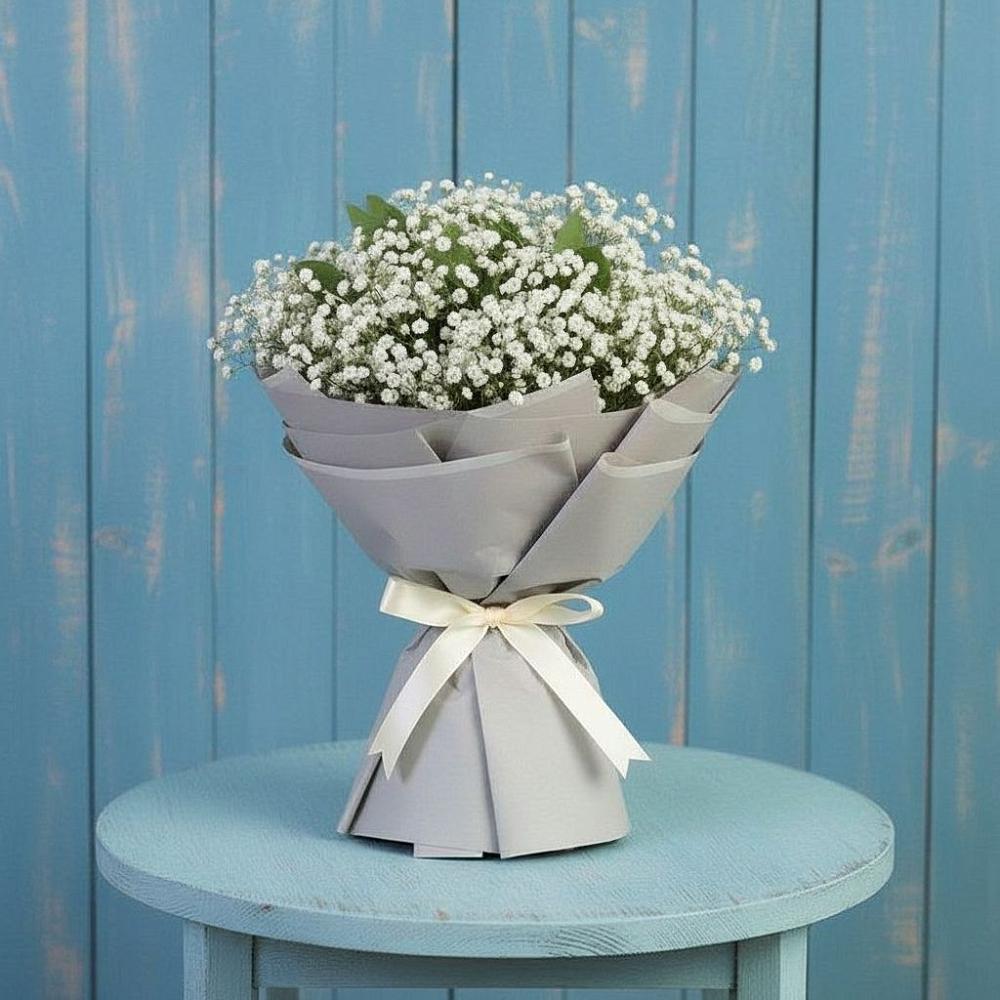 Букет цветов из: Гипсофила в Талицы Пушкинского района