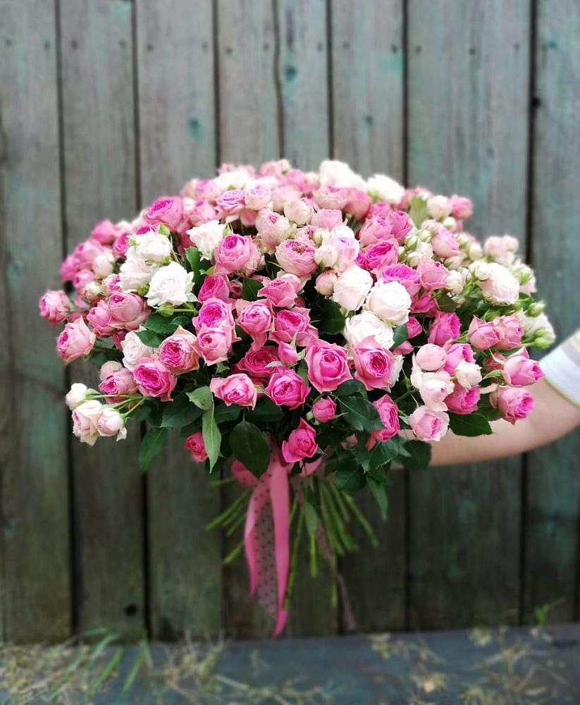 Букет Розовые кустовые розы Натали и Лав Лидия в Талицы Пушкинского района