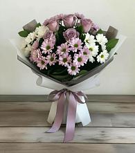 Букет цветов из:  Хризантемы и Розы #REPLACE_PRED# Талицы Пушкинского района