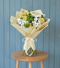 Букет цветов из:  Хризантемы и Розы в Талицы Пушкинского района