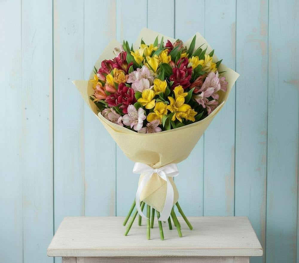 Букет цветов из: Альстромерии в Талицы Пушкинского района