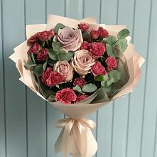 Букет цветов из:  Гвоздики и Розы в Талицы Пушкинского района