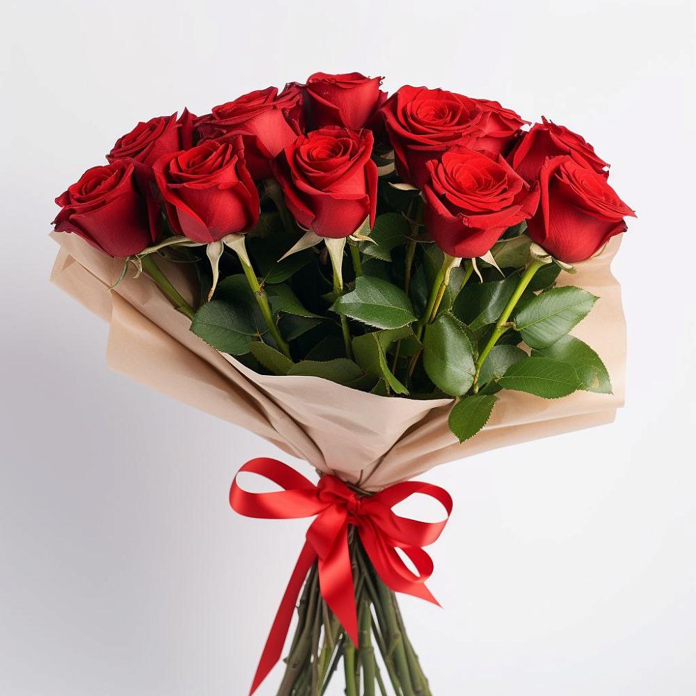 Букет 11 Красных роз Эдлесс Лав в Талицы Пушкинского района