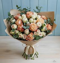 Букет цветов из:  Альстромерии и Розы в Талицы Пушкинского района