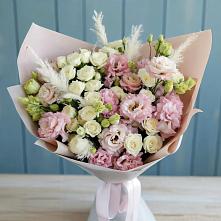 Букет цветов из:  Альстромерии и Розы #REPLACE_PRED# Талицы Пушкинского района