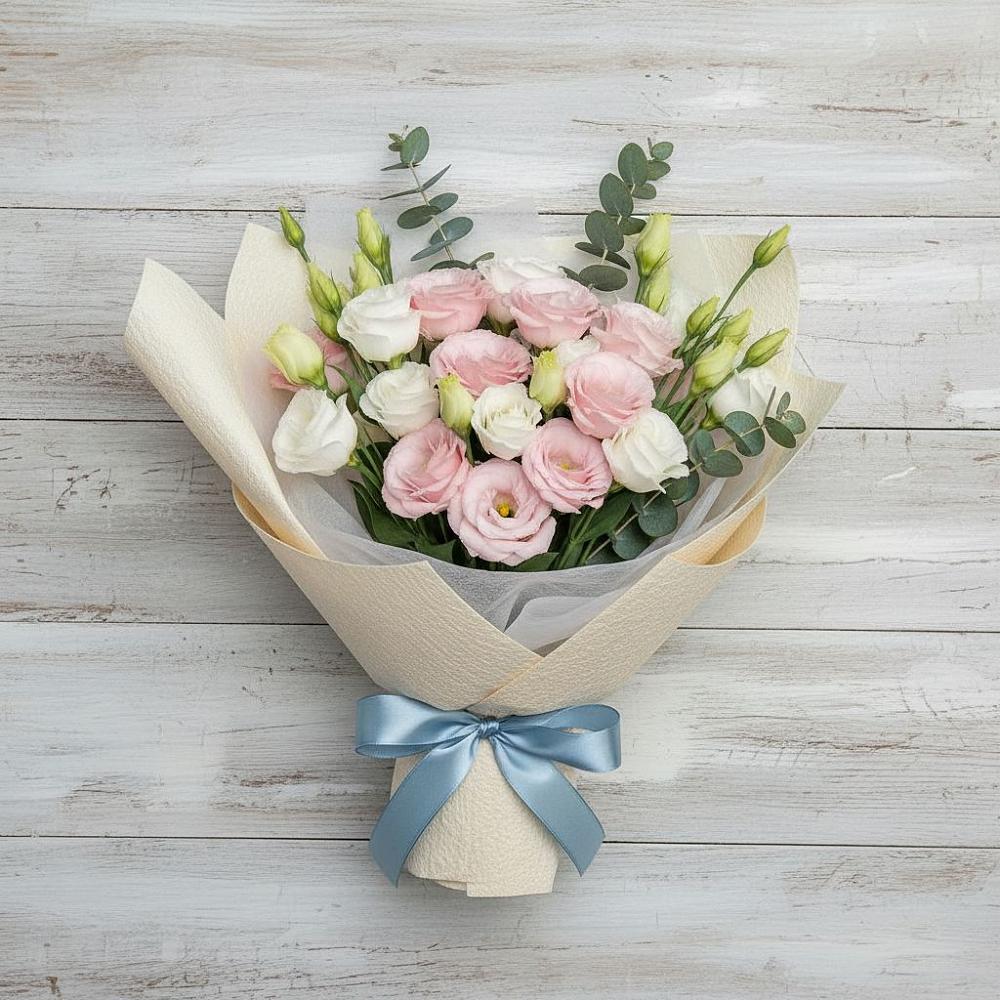 Букет цветов из: Лизиантусы в Талицы Пушкинского района